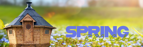 A BBQ Cabin in the spring season.