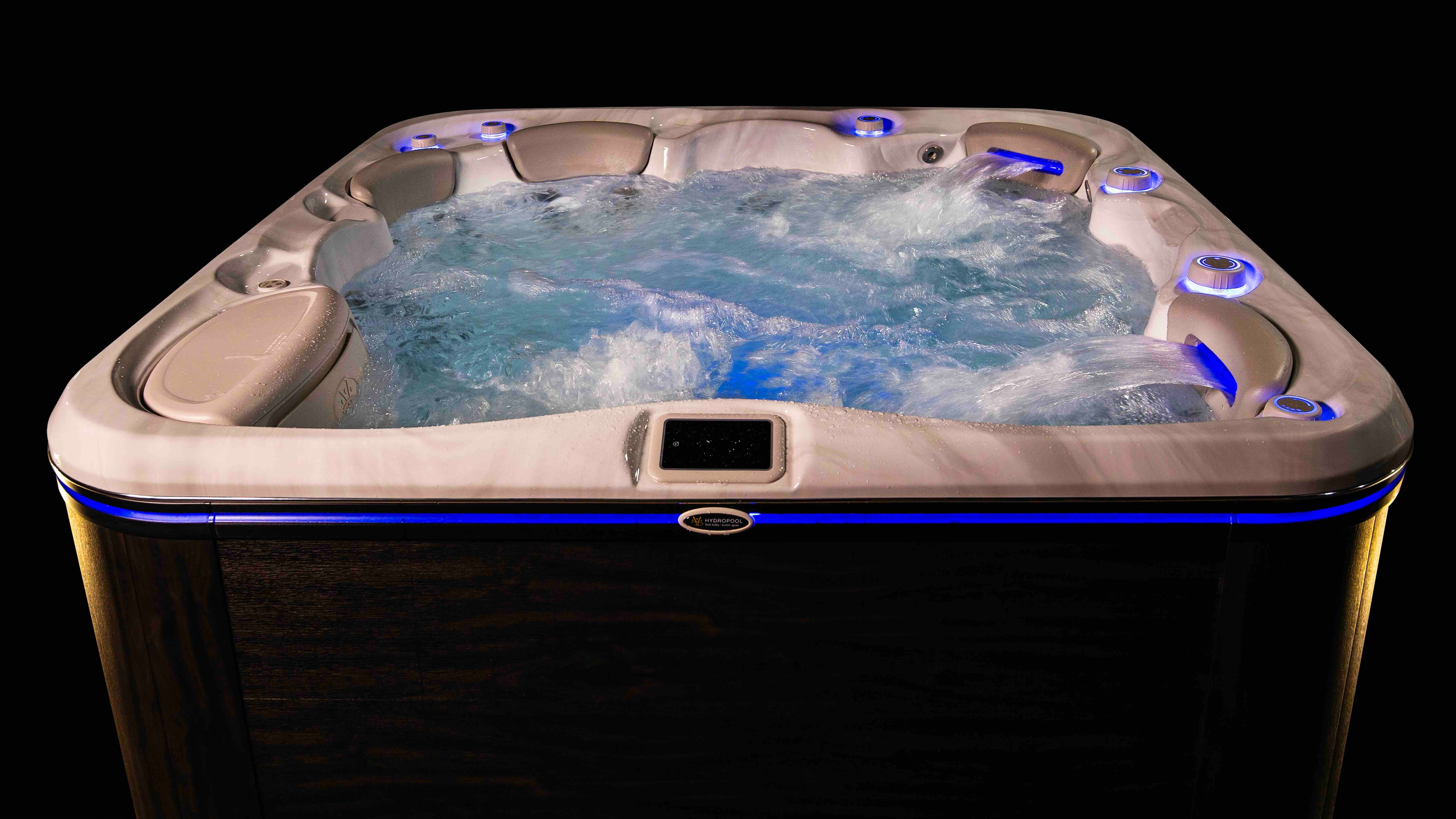 A 2026 Hydropool Self-Cleaning hot tub.