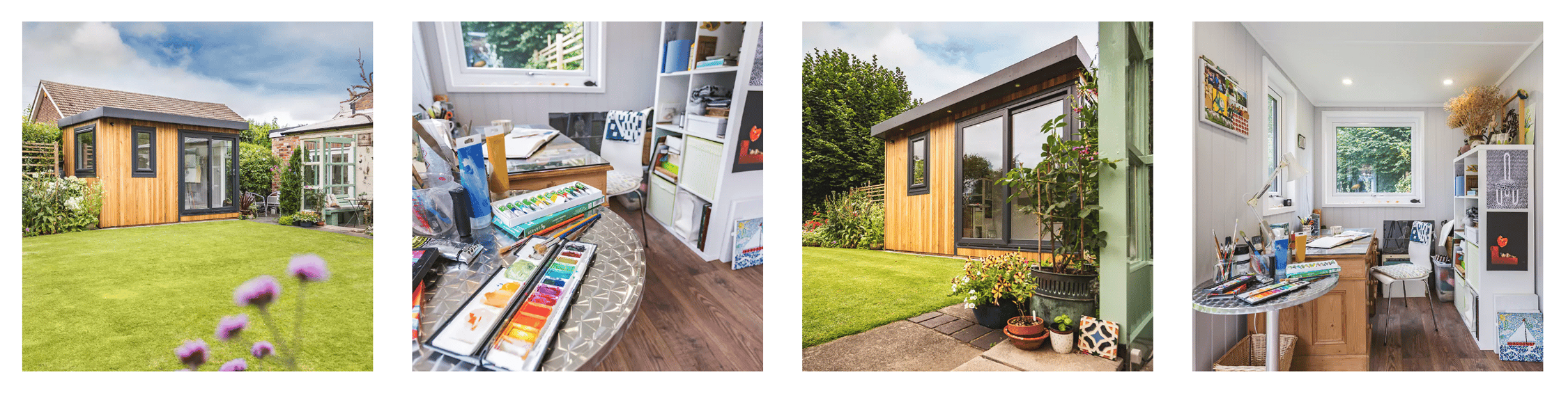 Art Studio at Home in a Garden Building.