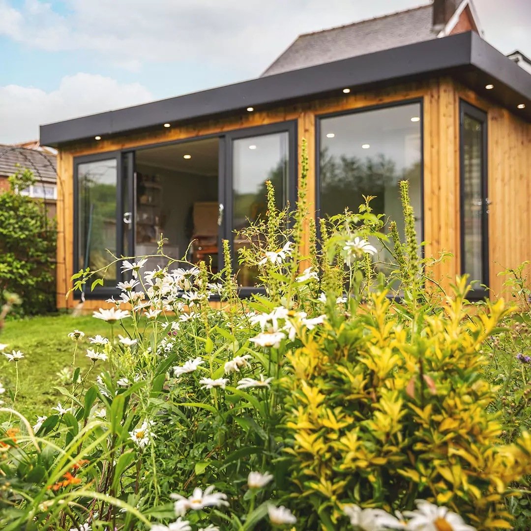 A garden building used as an office. 